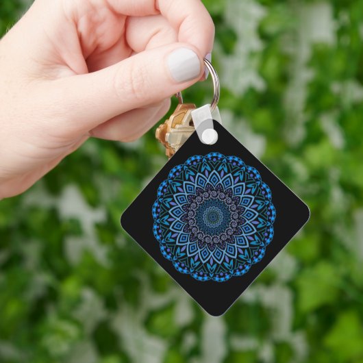 Porte-clés Porte - clé Mandala Flower (main)