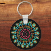 Porte-clés Porte - clé Mandala Flower (Recto)