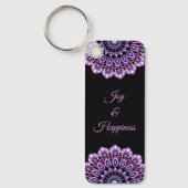 Porte-clés Porte - clé Mandala Violet Et Bleu (Recto)