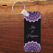 Porte-clés Porte - clé Mandala Violet Et Bleu (Recto)