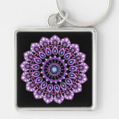 Porte-clés Porte - clé Mandala Violet Et Bleu (Devant)