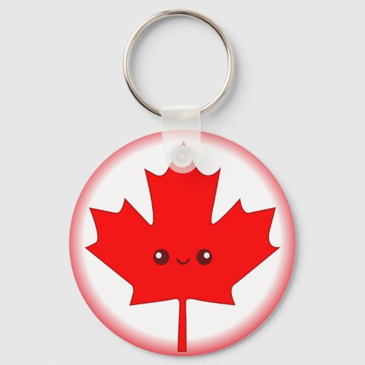 Porte-clés Porte - clé Maple Leaf rouge mou (Recto)