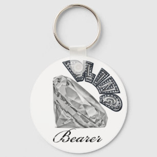 Porte-clés PORTE - CLÉ Mariage Bearer BLING