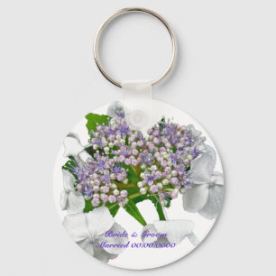 Porte-clés Porte - clé Mariage Blue Lace Hydrangea