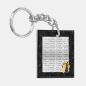 Porte-clés Porte - clé Mariage Halloween Chat & Owl (Devant gauche)