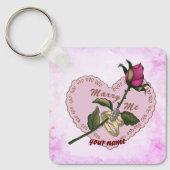 Porte-clés Porte - clé mariage Marry Me (Recto)
