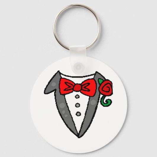 Porte-clés Porte - clé mariage Tuxedo (Recto)