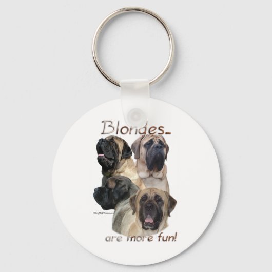 Porte-clés Porte - clé Mastiff Blondes (Recto)