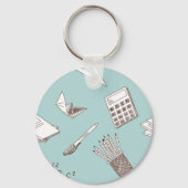 Porte-clés Porte - clé mathématique de l'école (Verso)