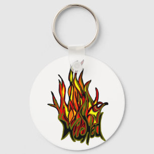 Porte-clés porte - clé mauvais de flamme