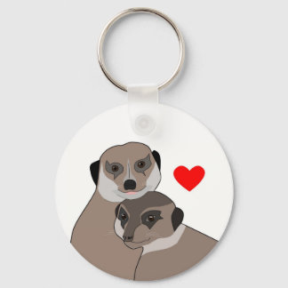 Porte-clés Porte - clé "Meerkats in Love"