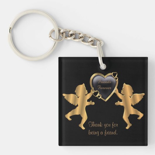 Porte-clés porte - clé Merci ami (Devant)