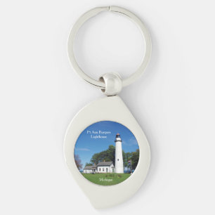 Porte-clés Porte - clé métallique du phare Pt Aux Barques