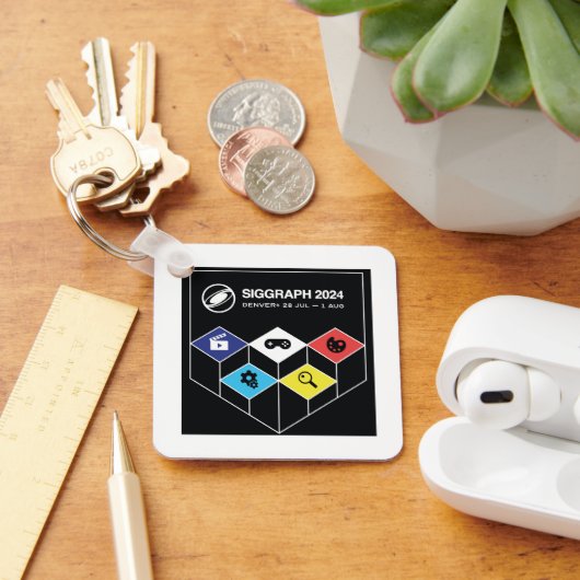 Porte-clés PORTE - CLÉ métallique SIGGRAPH (Bureau)