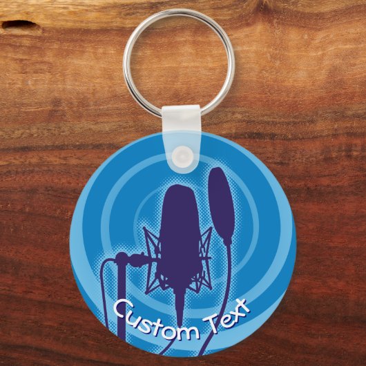 Porte-clés Porte - clé Microphone Studio (Recto)