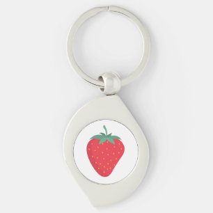 Porte-clés Porte - clé mignon aux grandes fraises