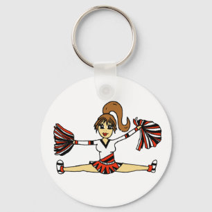 Porte-clés Porte - clé mignon de pom-pom girl