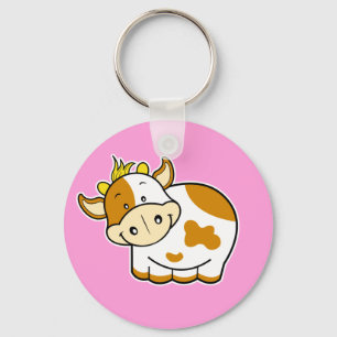 Porte-clés Porte - clé mignon de rose de vache