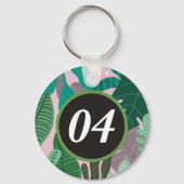 Porte-clés Porte - clé minimaliste moderne personnalisé (Recto)