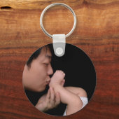 Porte-clés Porte - clé minimaliste simple photo personnalisée (Recto)