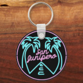 Porte-clés Porte - clé miroir noir San Junipero (Recto)