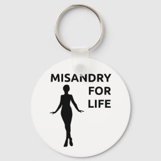 Porte-clés porte - clé "Misandre pour la vie"