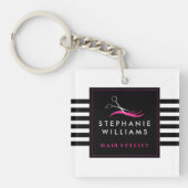 Porte-clés Porte - clé moderne de coiffeur (Devant)