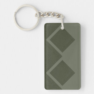 Porte-clés Porte - clé moderne Moss Green Diamond - Personnal