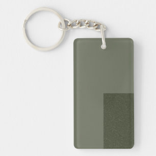 Porte-clés Porte - clé moderne Moss Green Edge - personnalisa