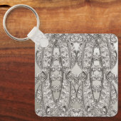 Porte-clés Porte - clé moderne orné d'argent (Recto)