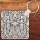 Porte-clés Porte - clé moderne orné d'argent (Verso)