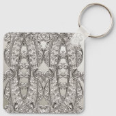 Porte-clés Porte - clé moderne orné d'argent (Dos)