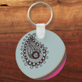 Porte-clés Porte - clé moderne Paisley (Recto)
