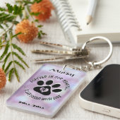 Porte-clés Porte - clé Monogram Memorial pour animaux (Devant droit)