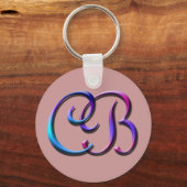 Porte-clés Porte - clé Monogramme CB (Recto)