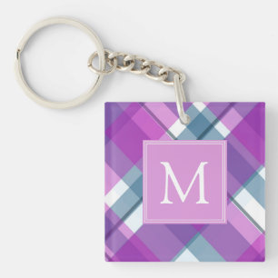Porte-clés Porte - clé monogramme clair violet