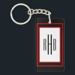 Porte-clés Porte - clé Monogramme de Gentlemen personnalisé<br><div class="desc">Ajoutez du texte. Porte - clé Monogramme de Gentlemen personnalisé</div>