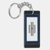 Porte-clés Porte - clé Monogramme de Gentlemen personnalisé (Devant gauche)