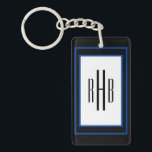 Porte-clés Porte - clé Monogramme de Gentlemen personnalisé<br><div class="desc">Ajoutez du texte. Porte - clé Monogramme de Gentlemen personnalisé</div>