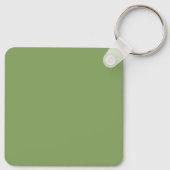 Porte-clés Porte - clé Monogramme Feuille chic vert (Dos)