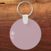 Porte-clés Porte - clé monogramme floral simple (Verso)