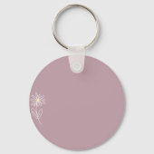 Porte-clés Porte - clé monogramme floral simple (Verso)
