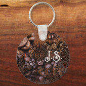 Porte-clés Porte - clé Monogramme Motif de café (Recto)