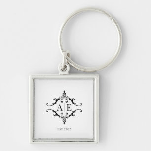 Porte-clés Porte - clé monogramme personnalisé - Cadeau Maria