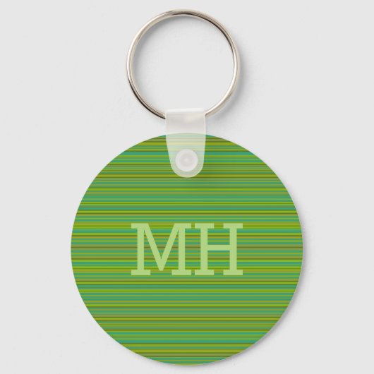 Porte-clés Porte - clé monogramme personnalisé pour bandes ve (Recto)