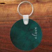 Porte-clés Porte - clé monogramme vert foncé (Recto)