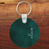 Porte-clés Porte - clé monogramme vert foncé - Personnel (Recto)
