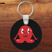 Porte-clés Porte - clé monstre rouge drôle (Recto)