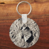 Porte-clés porte - clé "Moon Footprint" (Recto)