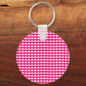 Porte-clés Porte - clé Motif de Coeurs mignons roses (Recto)